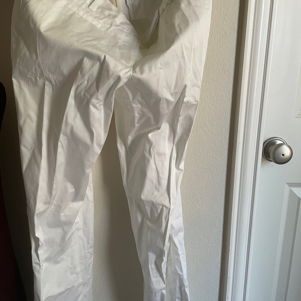 Banana Republic women bootcut White Pants 8P NWT